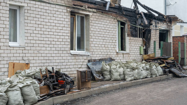 Professional Fire Damage Repair technician working in Hunt Valley, MD